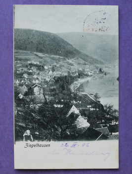 Ansichtskarte AK Ziegelhausen 1906 Ortsansicht Bäuerin